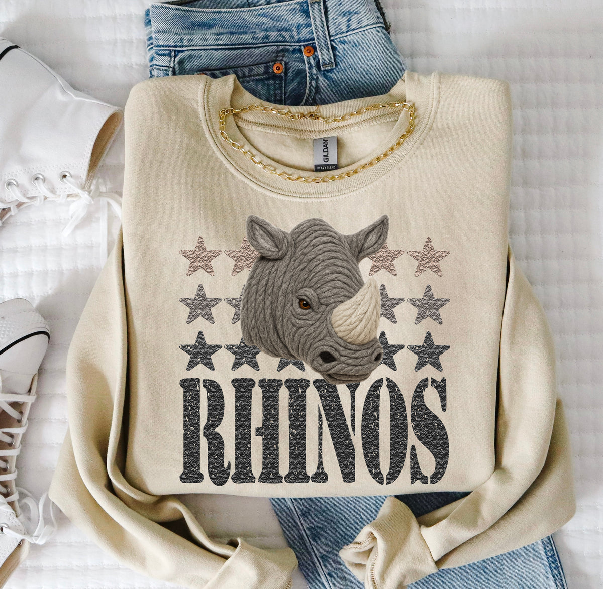 Rhinos Yarn Mascot (S&G) DTF transfer