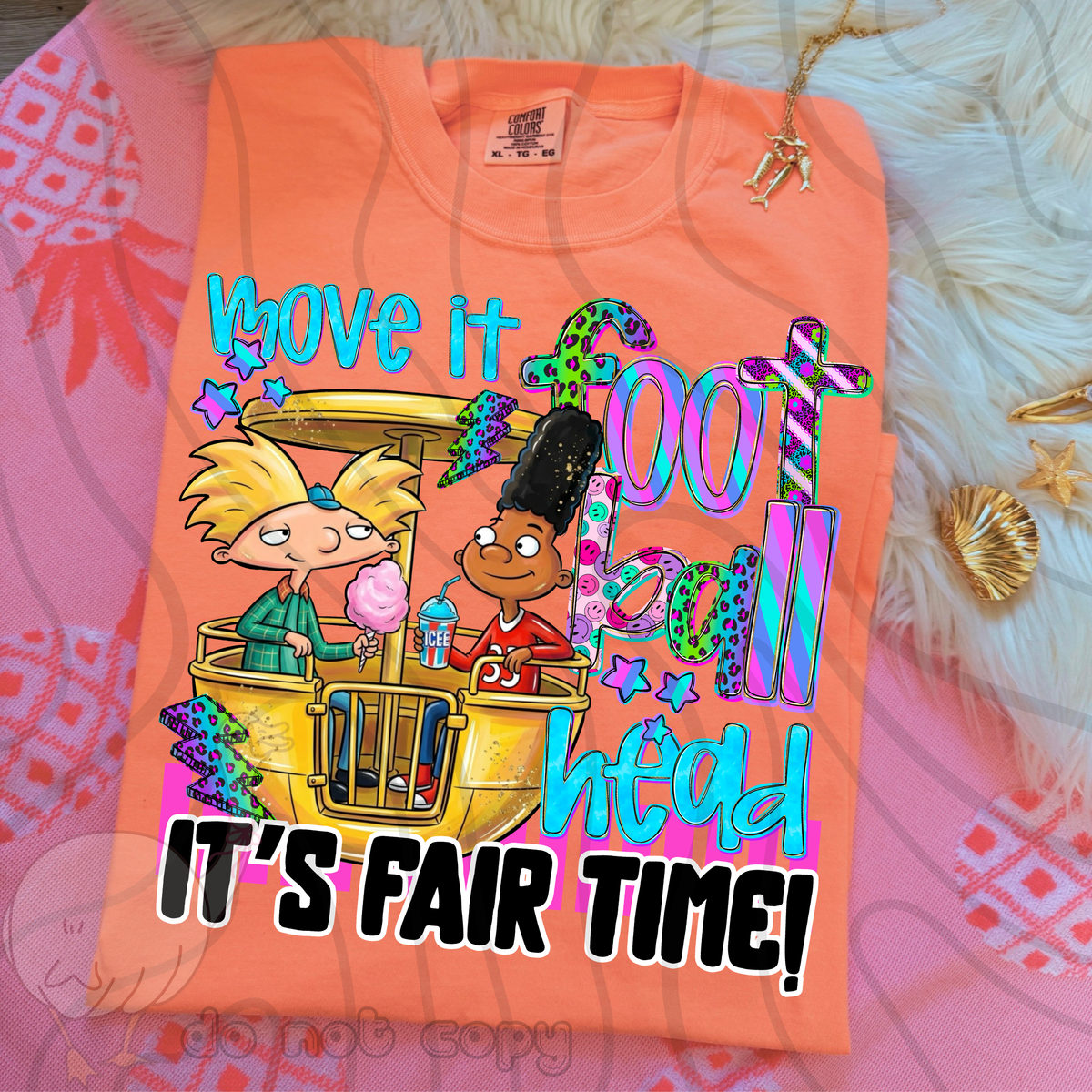 Move it football head it's fair time (DKD) DTF Transfer