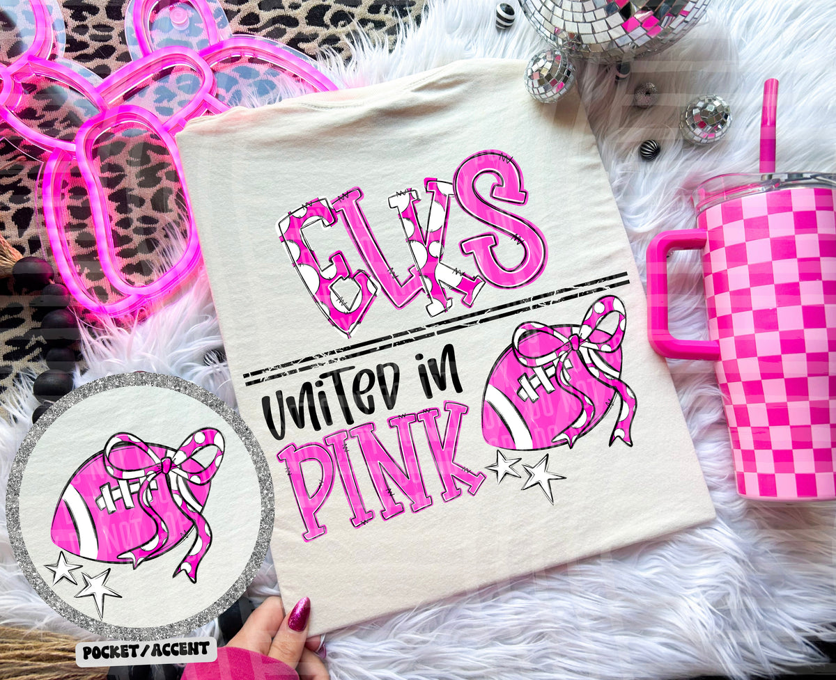 elks united in pink (caplinger) DTF transfer