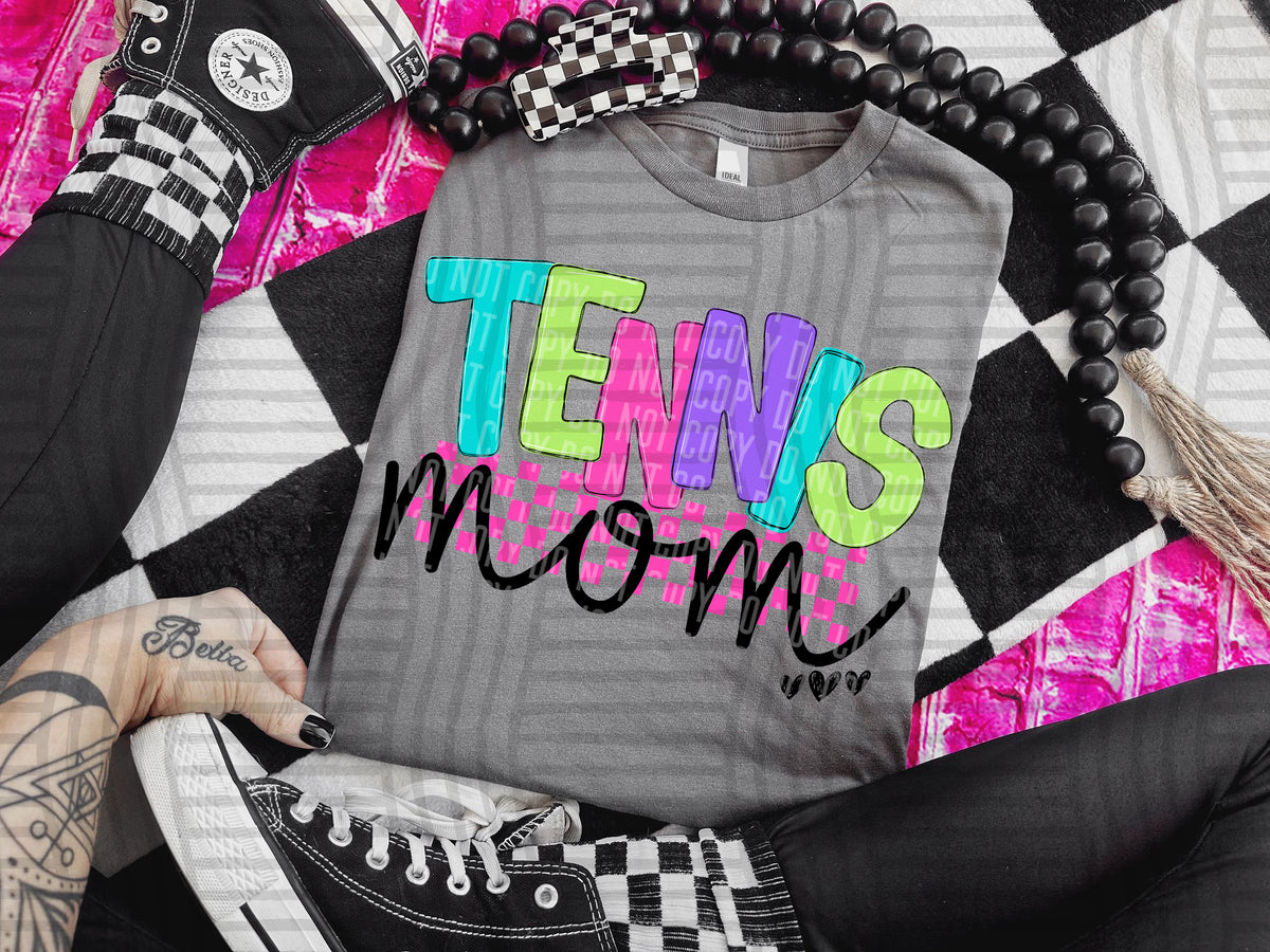 Tennis mom checkmate starburst (Caplinger) DTF Transfer