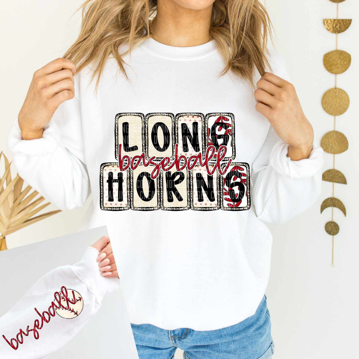 Longhorns Baseball FRONT (caplinger) 82619 DTF transfer