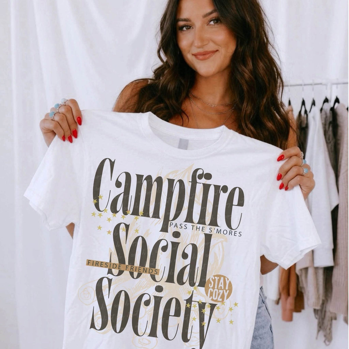 Campfire social society (EMD) DTF transfer