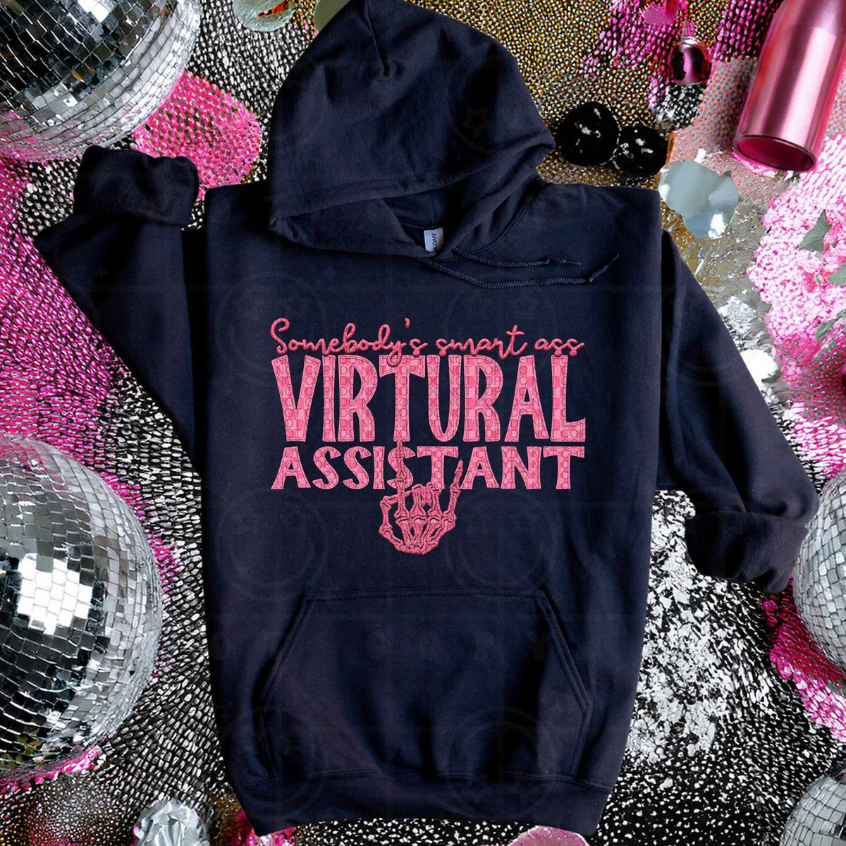 Somebody’s smart ass virtual assistant pink (HW) 75163 DTF transfer