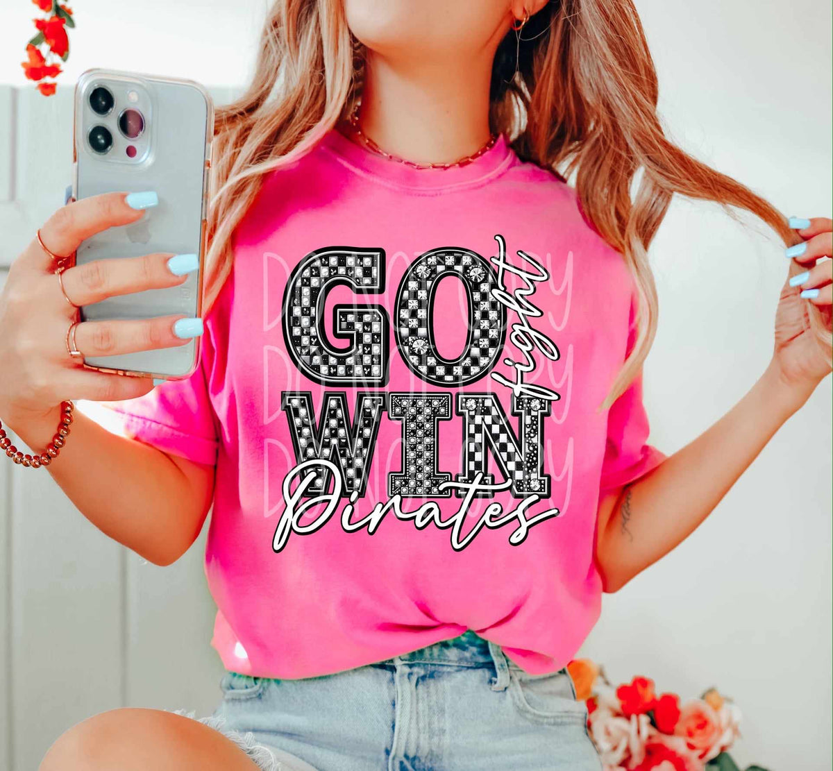 Go fight win pirates (HW) 53436 DTF transfer