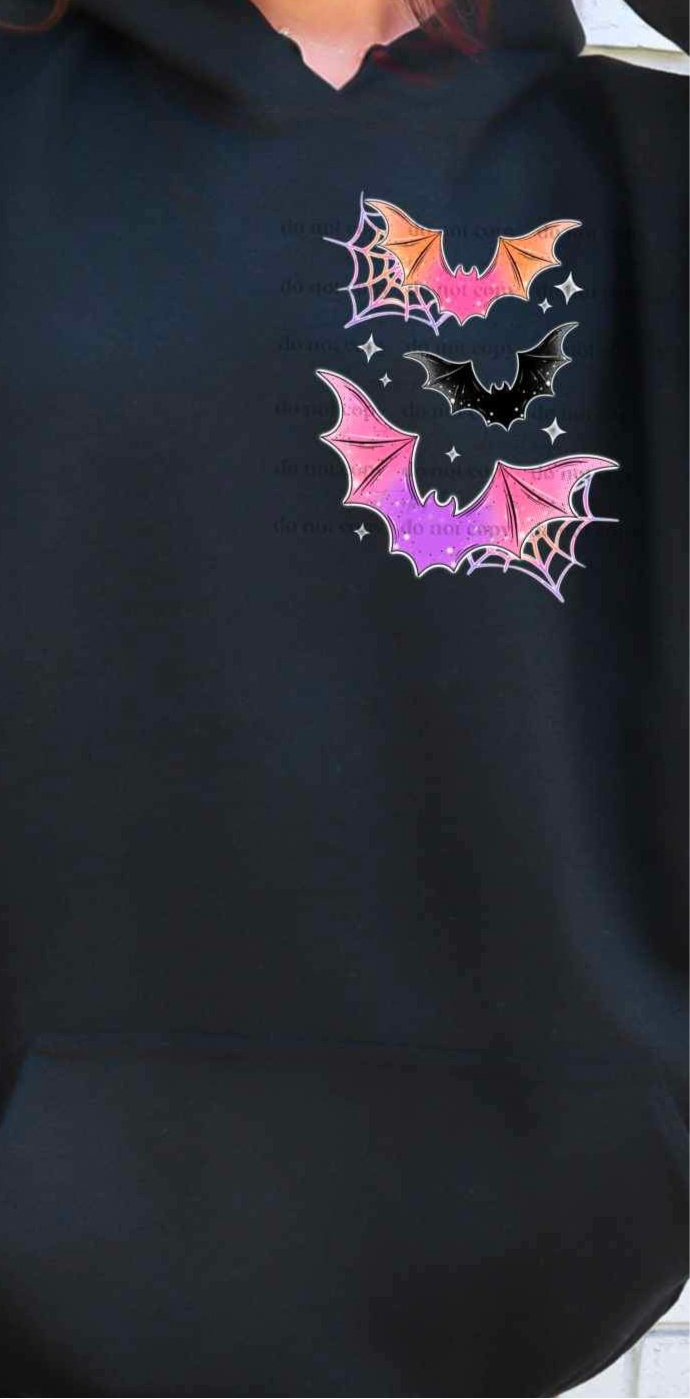 Purple bats CHOOSE SIZE (CSC) 34388 DTF Transfer