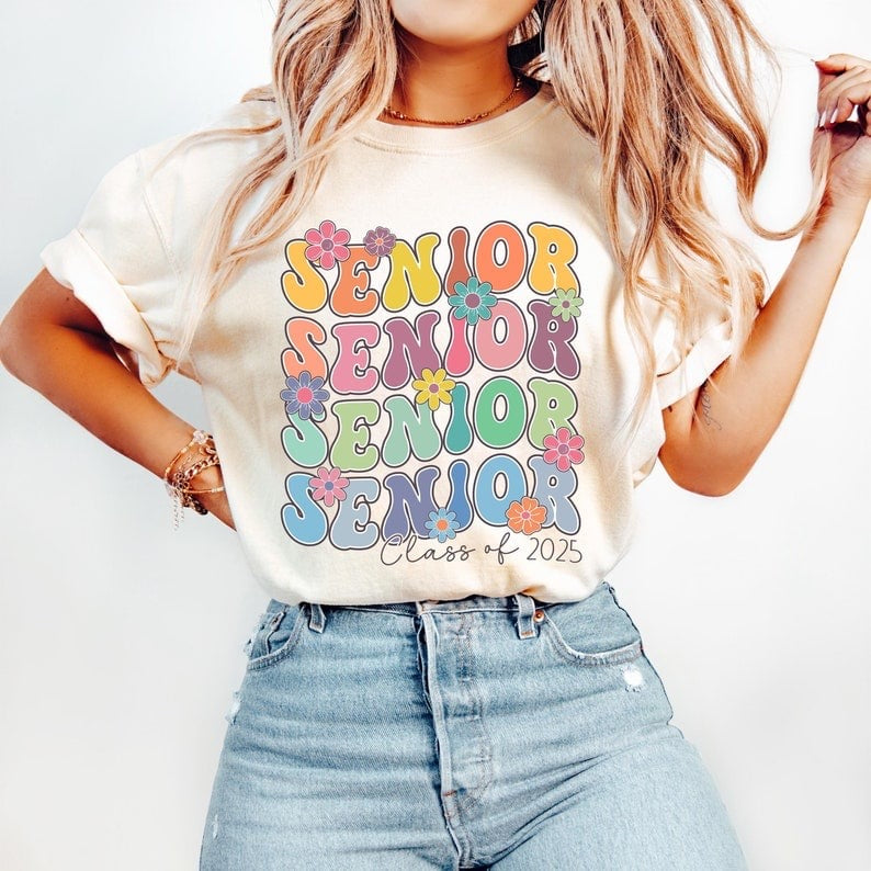 Senior class of 2025 boho stacked 58262 DTF transfer