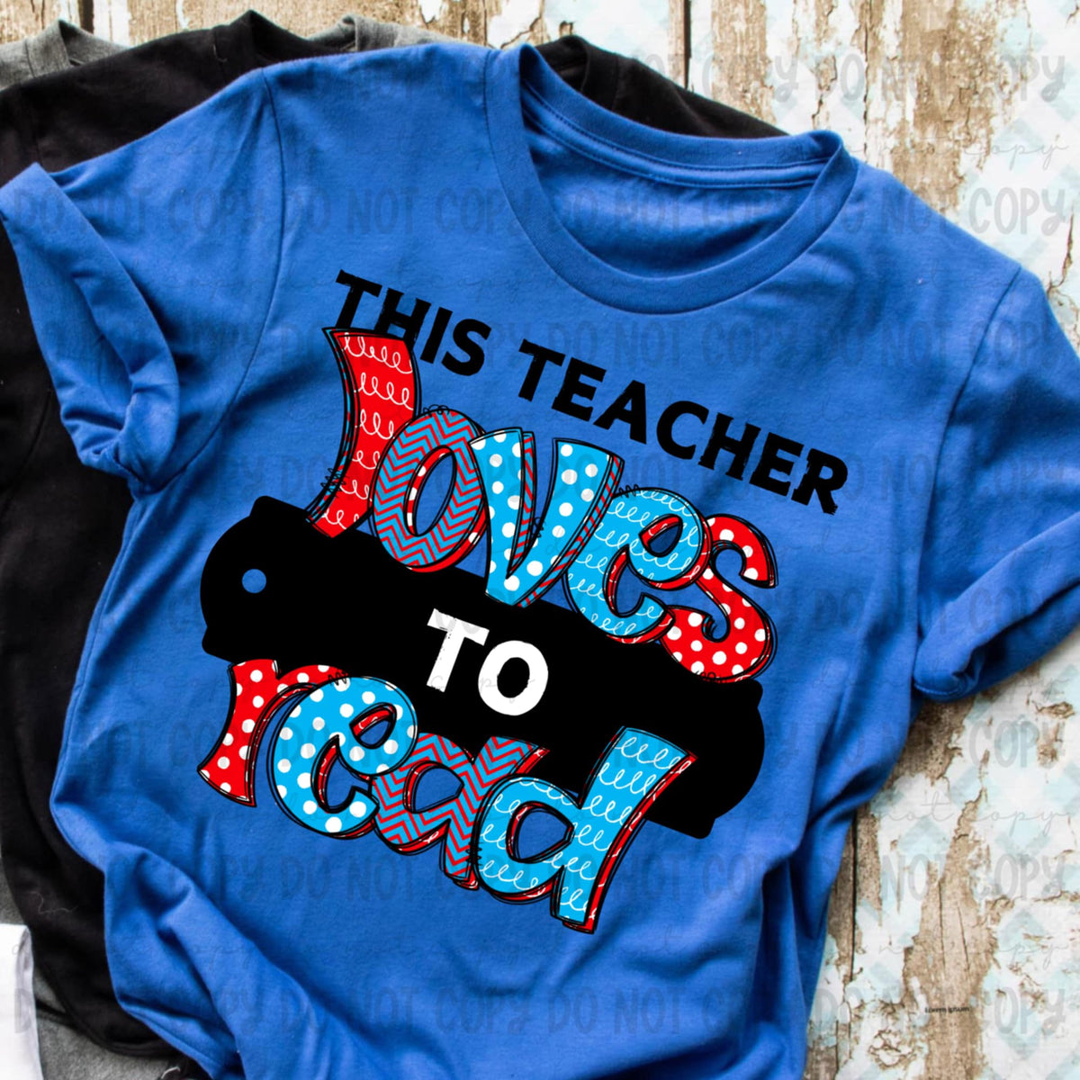 This teacher loves to read (REVEL) 91240 DTF transfer