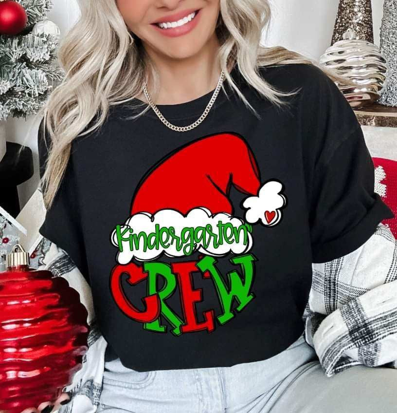 Kindergarten crew Santa hat (S&G) 70394 DTF transfer