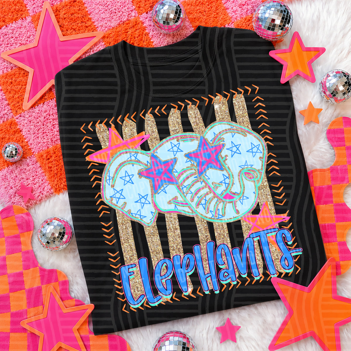 elephants candy pop (caplinger) DTF transfer