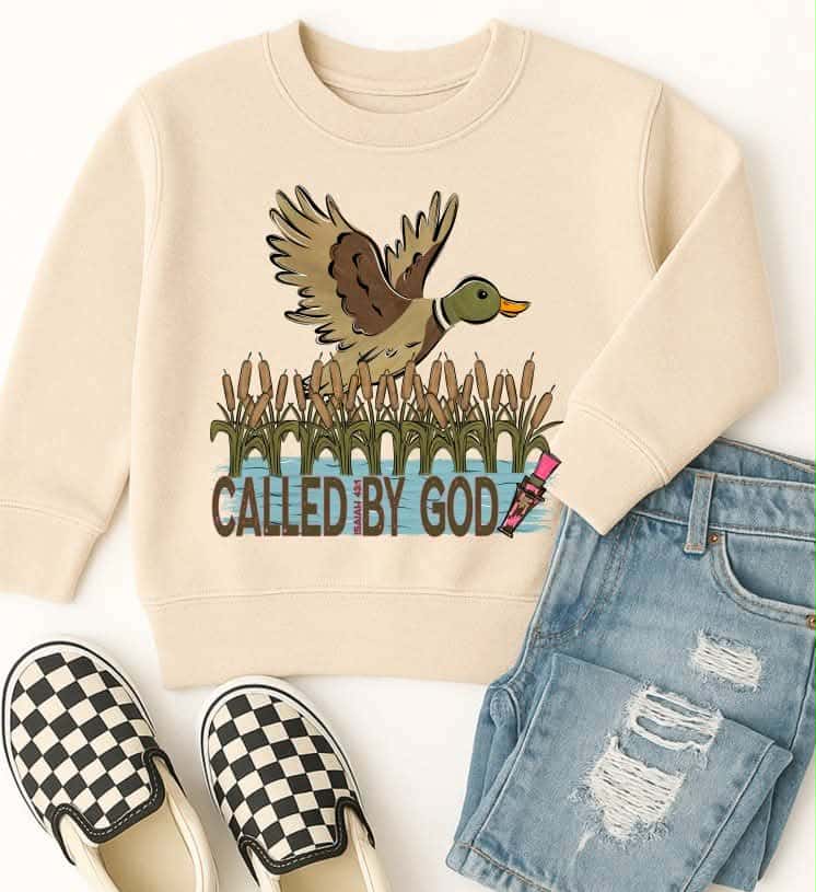 Called By God bird with pink (s&g) DTF transfer