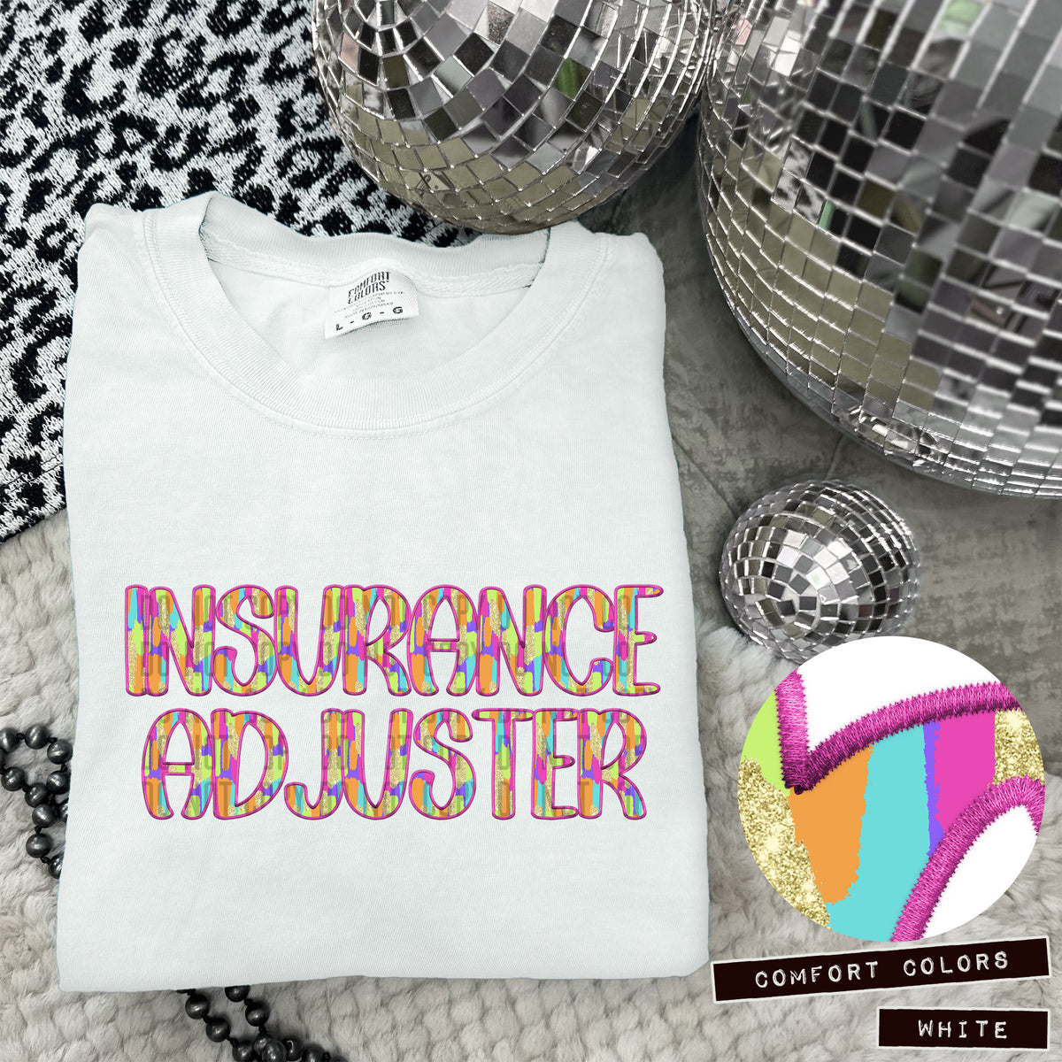 Insurance Adjuster Juneberry Brushstrokes (Caplinger) DTF transfer