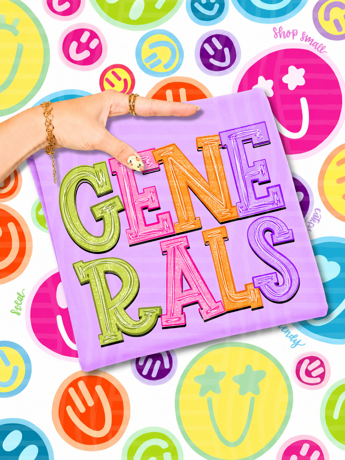 generals simply colorful stacked (Caplinger) DTF Transfer