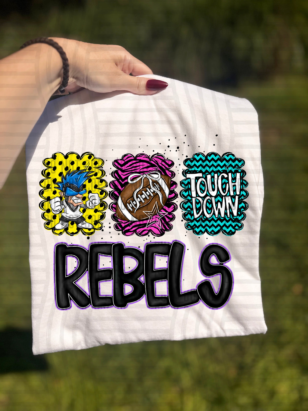 Blue Rebels Preppy Bright Trio (Caplinger) 113100 DTF transfer