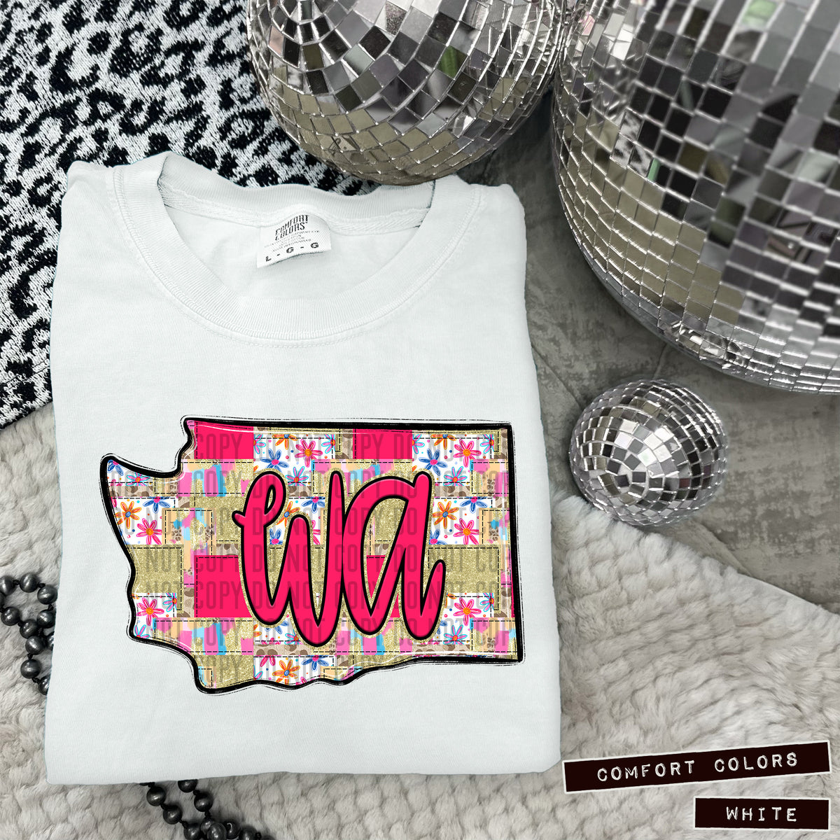 Pink Patch states DTF transfers