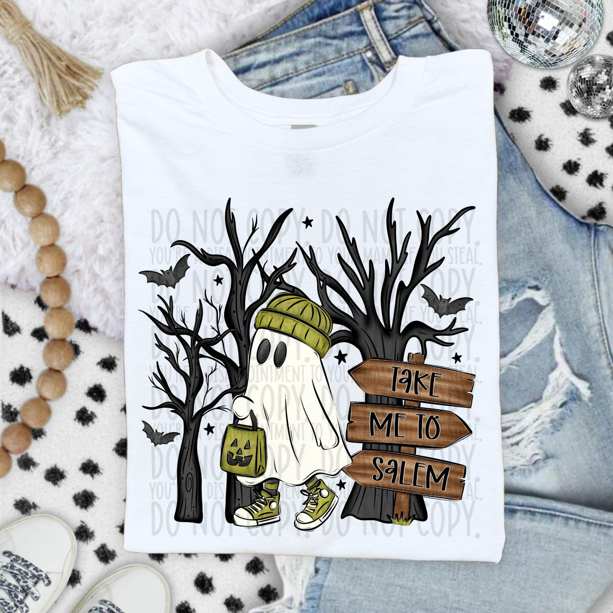 Take me to salem green ghost (SWD) 109420 DTF transfer