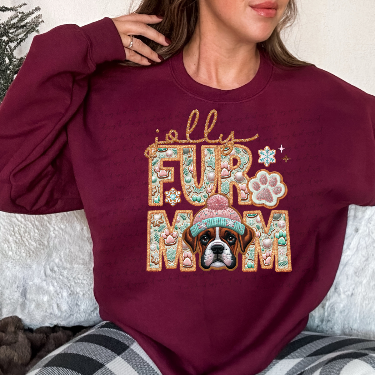 Jolly Fur Mom (BOXER) 68211 DTF Transfers
