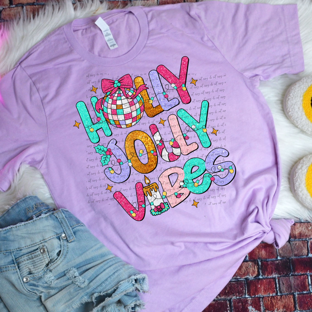 Holly Jolly Vibes 68169 DTF Transfer