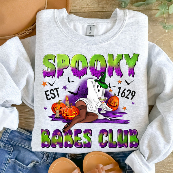 Spooky Babes Club-38324-DTF transfer