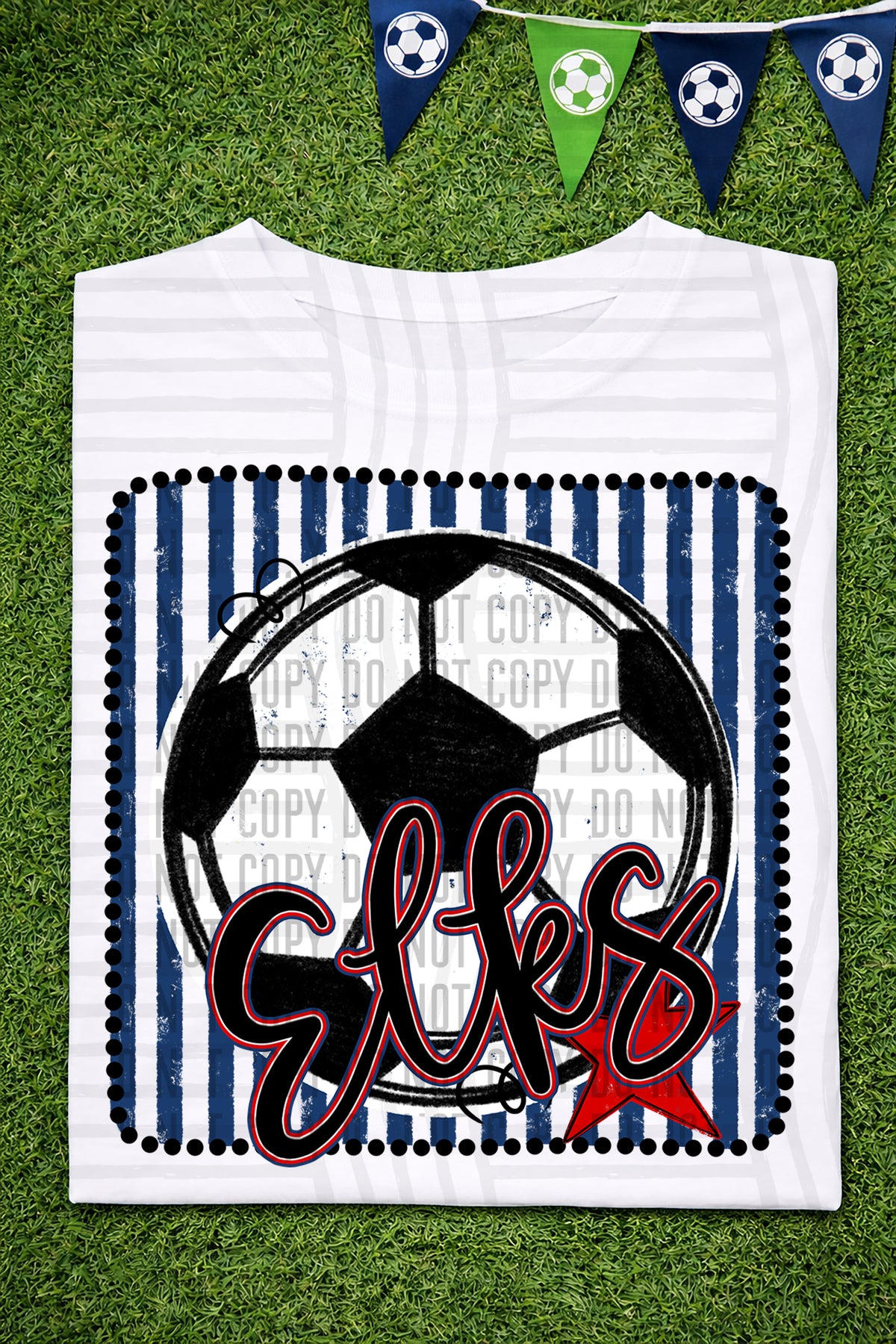 Elks RWB Framed (Caplinger) DTF transfer