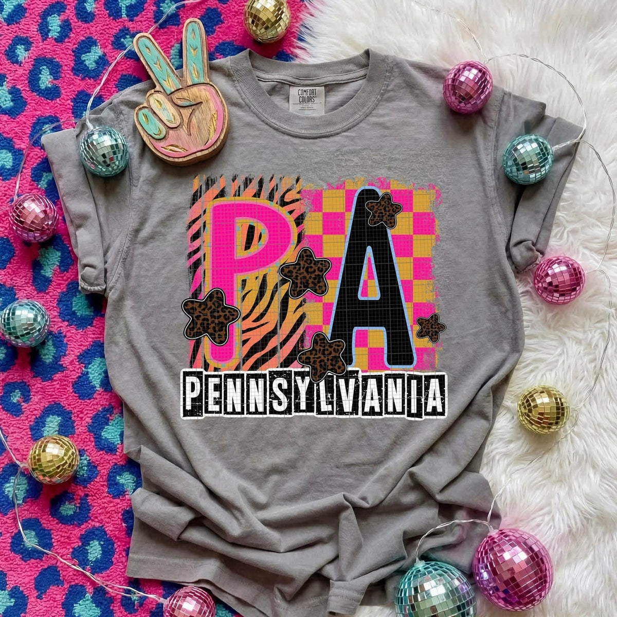 Pennsylvania Animal Print State (C’s) DTF Transfer