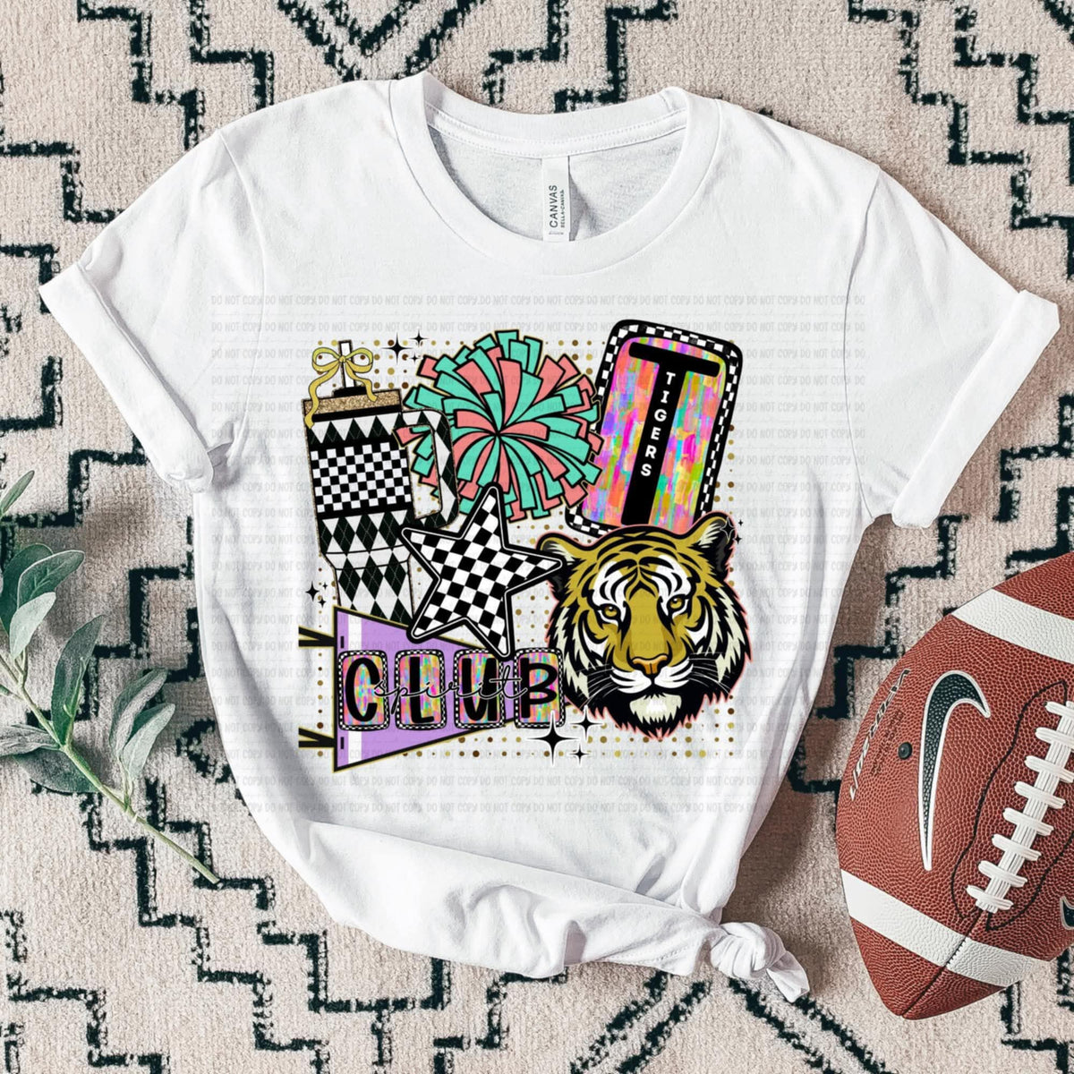 Tigers Club Spirit Collage SSD 112841 DTF transfer