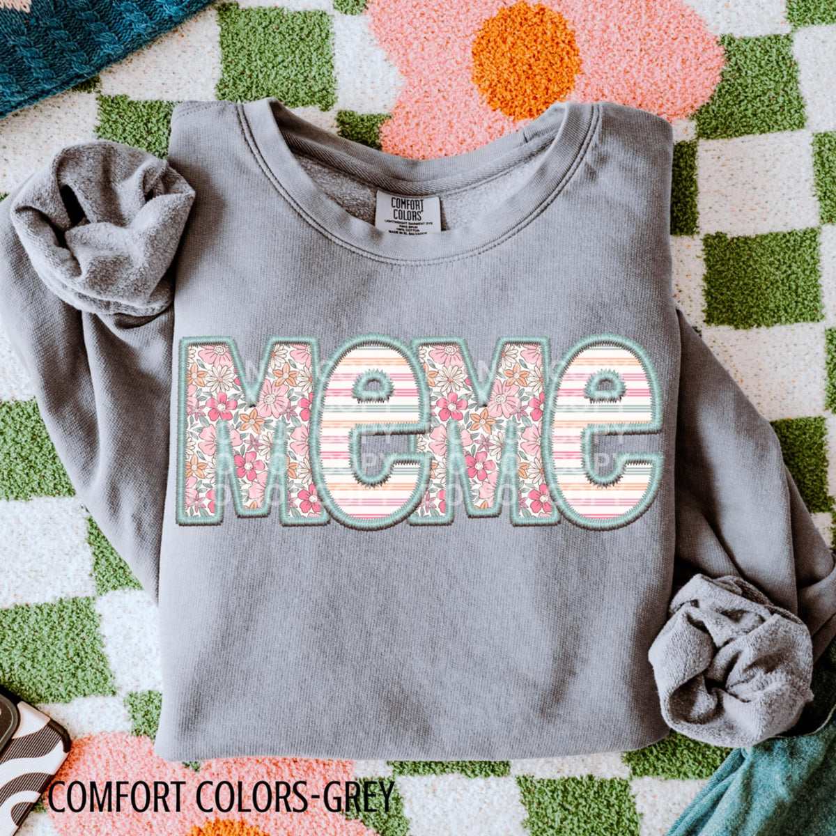 Meme embroidery (CSG) 87197 DTF transfer
