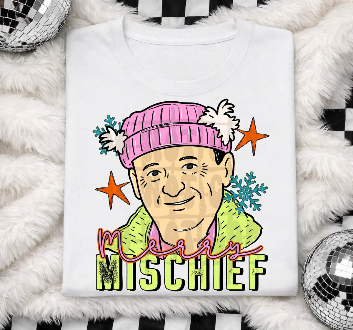 Merry mischief (C's) DTF transfer