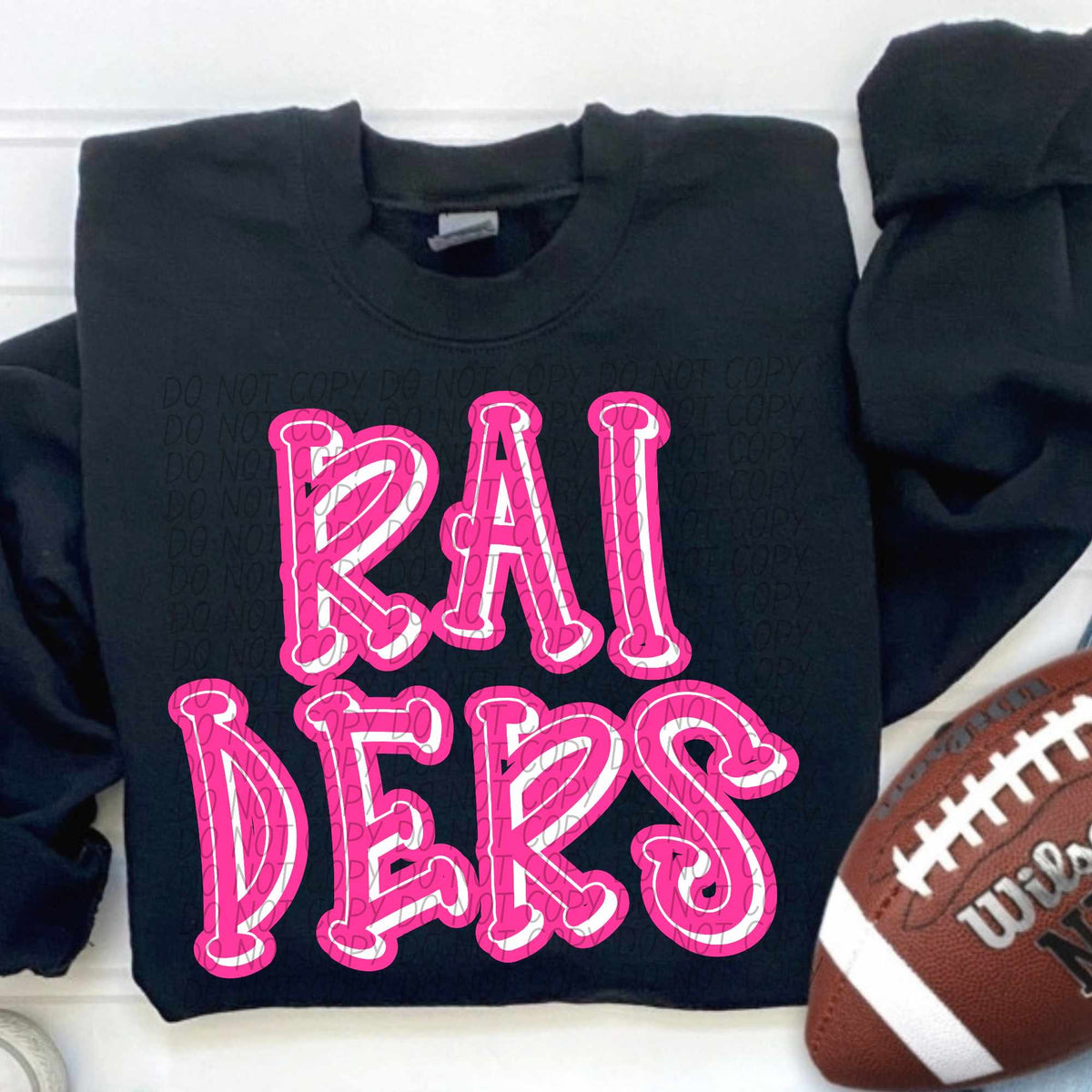 Raiders hot pink 55343 DTF transfer