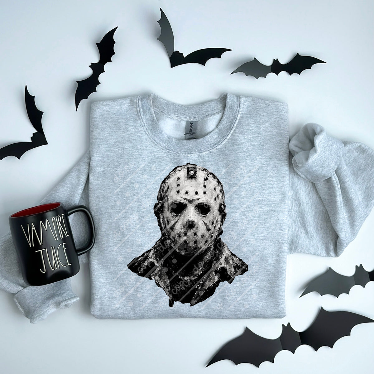 Mask (black & white) DTF Transfer