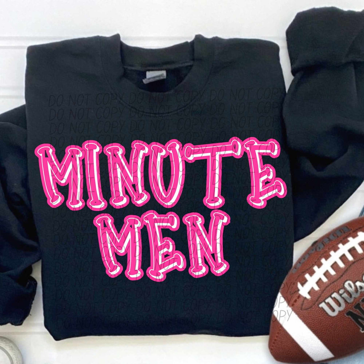 Minute men hot pink 55380 DTF transfer