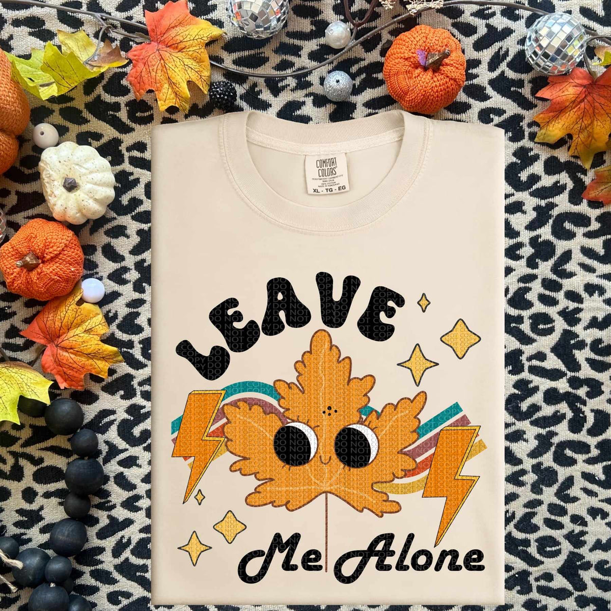 Leave me alone leaf 58198 DTF transfer