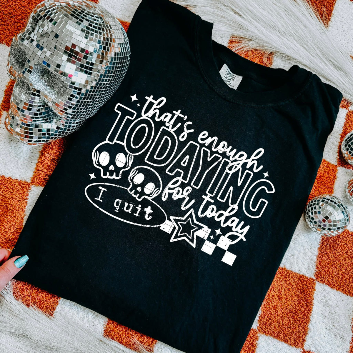 Done todaying for today WHITE (csc) DTF transfer