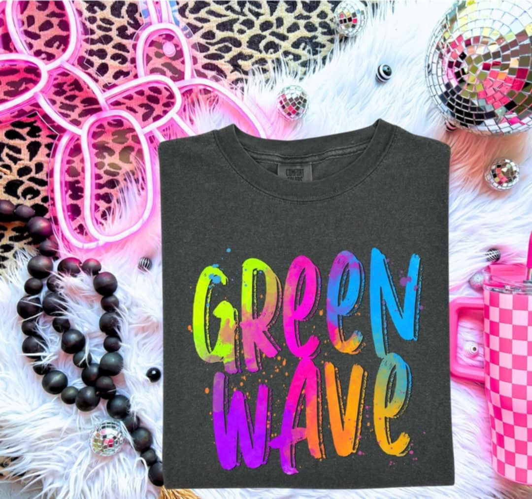 Greenwave Neon Splatter (S&G) 99967 DTF transfer