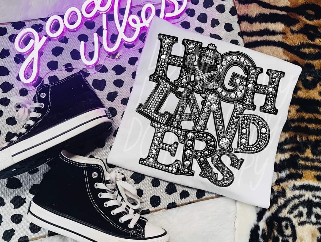 Highlanders rhinestone 50757 DTF transfer