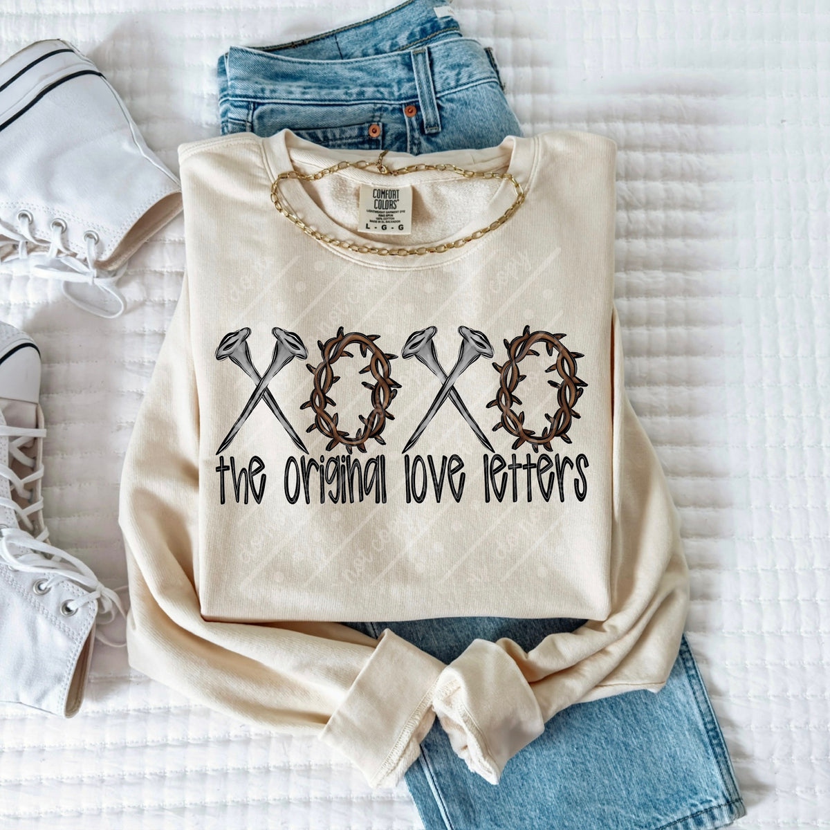 Xoxo love letters regular font (OHDD) DTF transfer