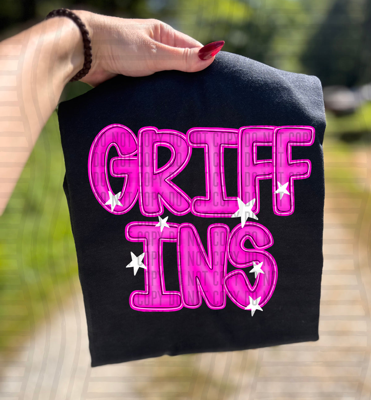 Griffins Pink And Preppy Split 112896 DTF transfer
