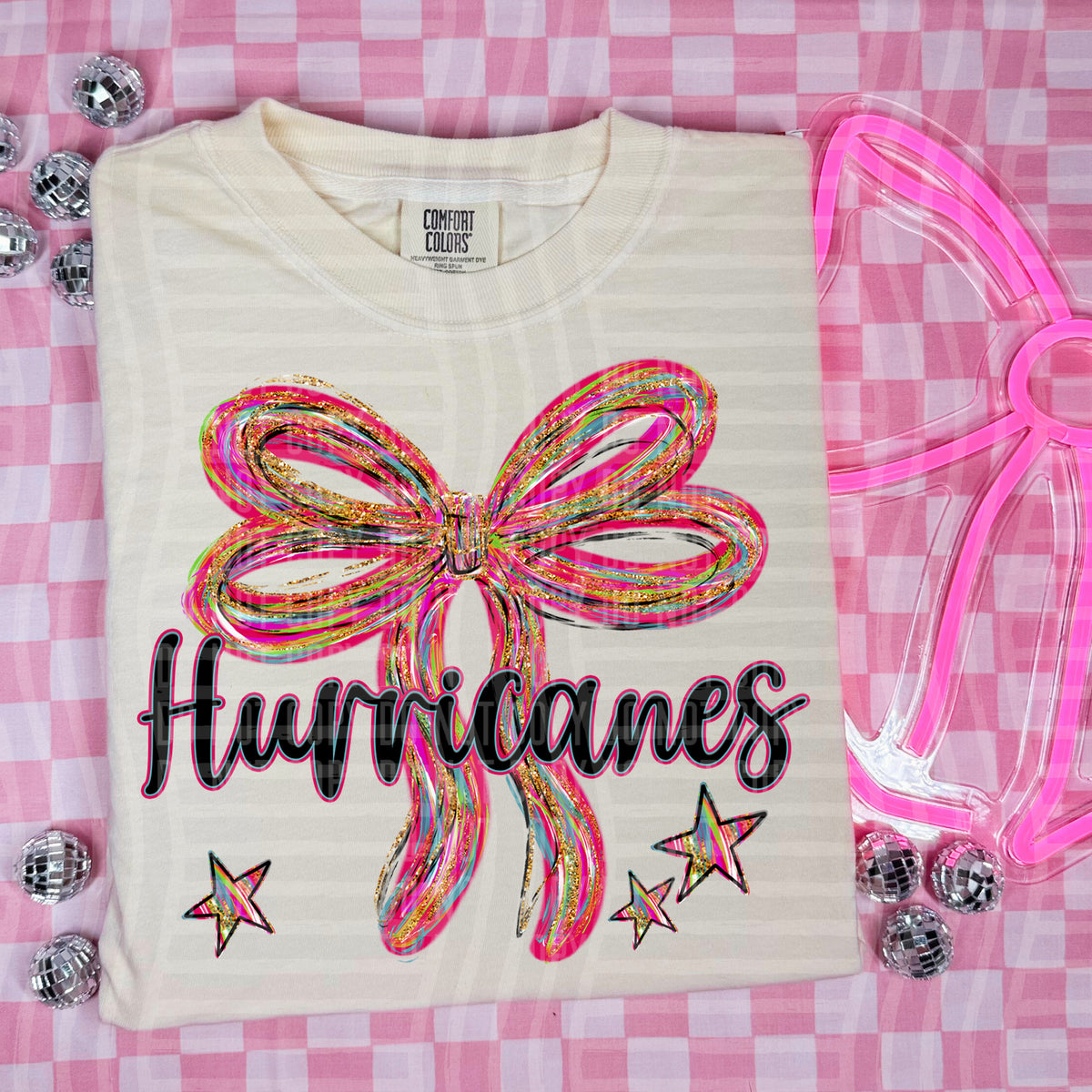 Hurricanes Whimsical Bow (caplinger) DTF transfer