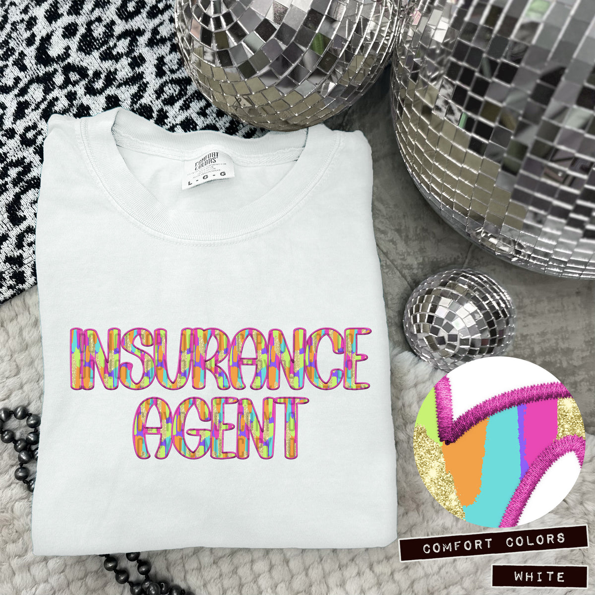 Insurance Agent Juneberry Brushstrokes (Caplinger) DTF transfer