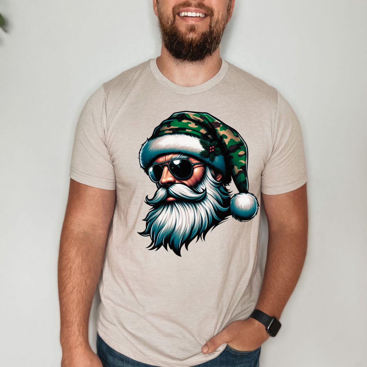Camo Santa  DTF Transfer
