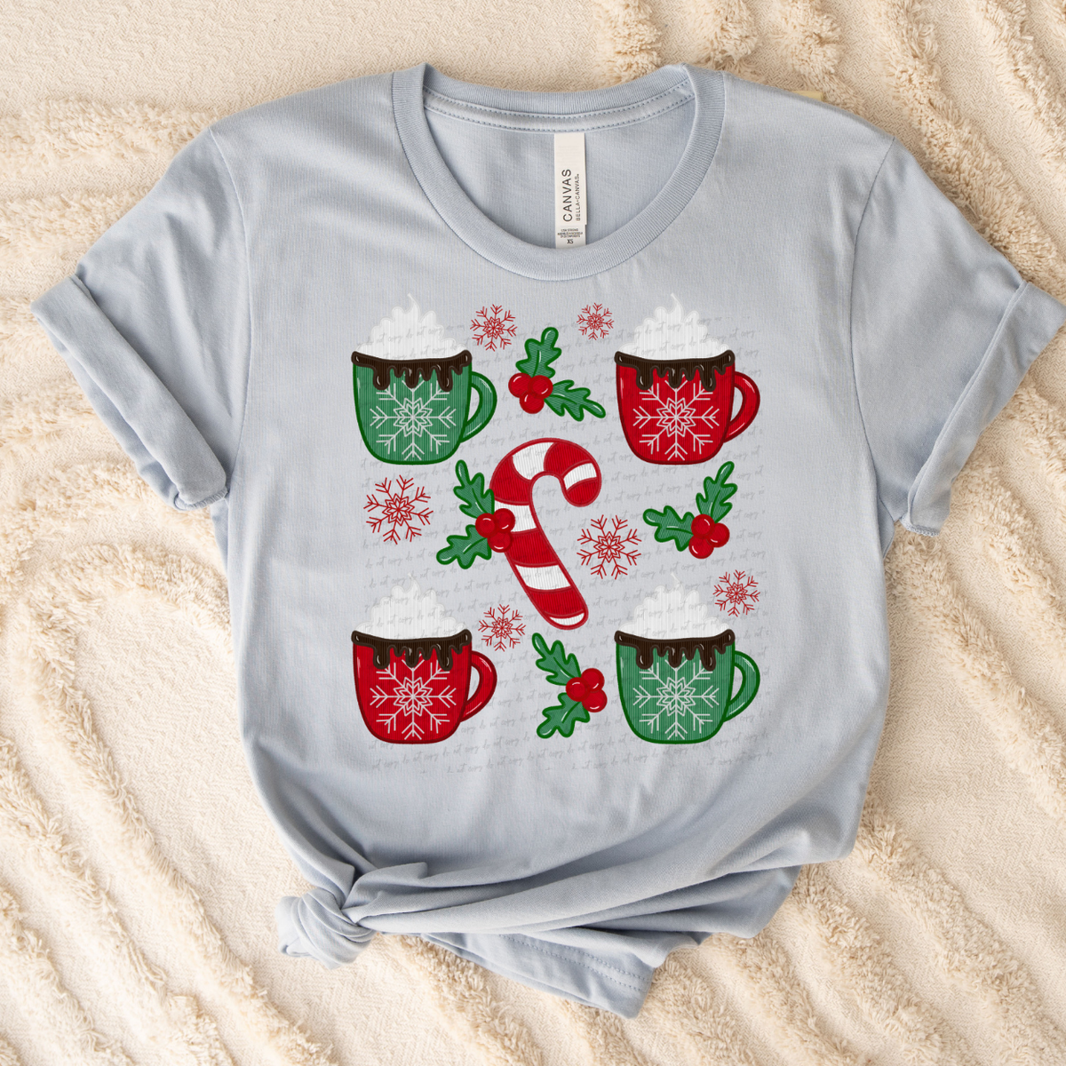 Hot Cocoa Mugs 117315 DTF Transfer