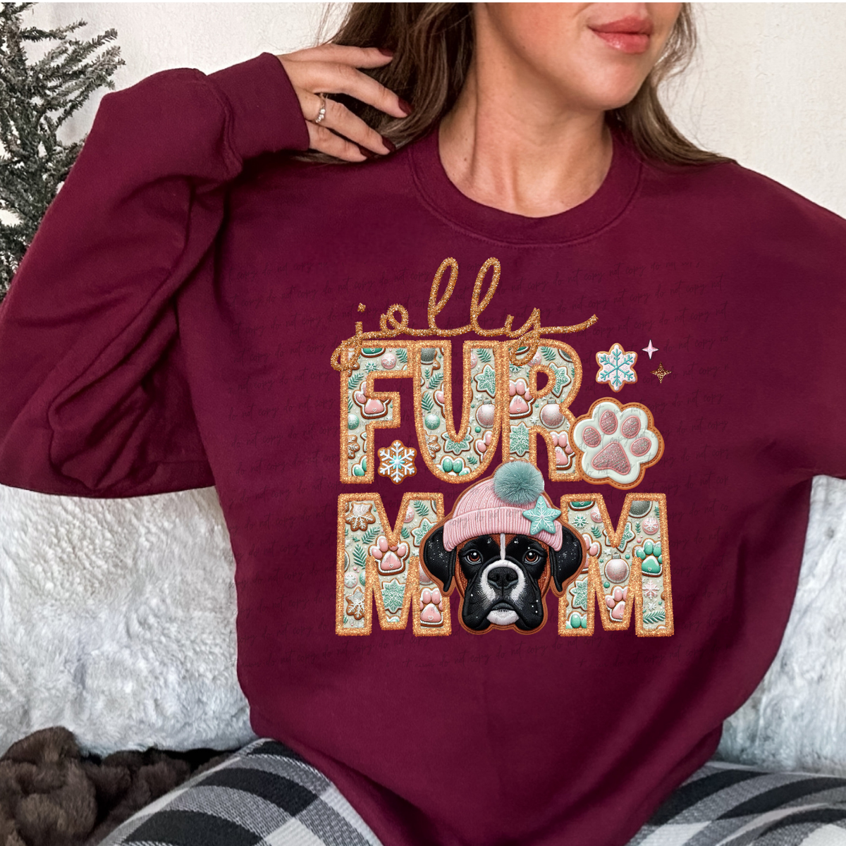 Jolly Fur Mom (BOXER) 68212 DTF Transfers
