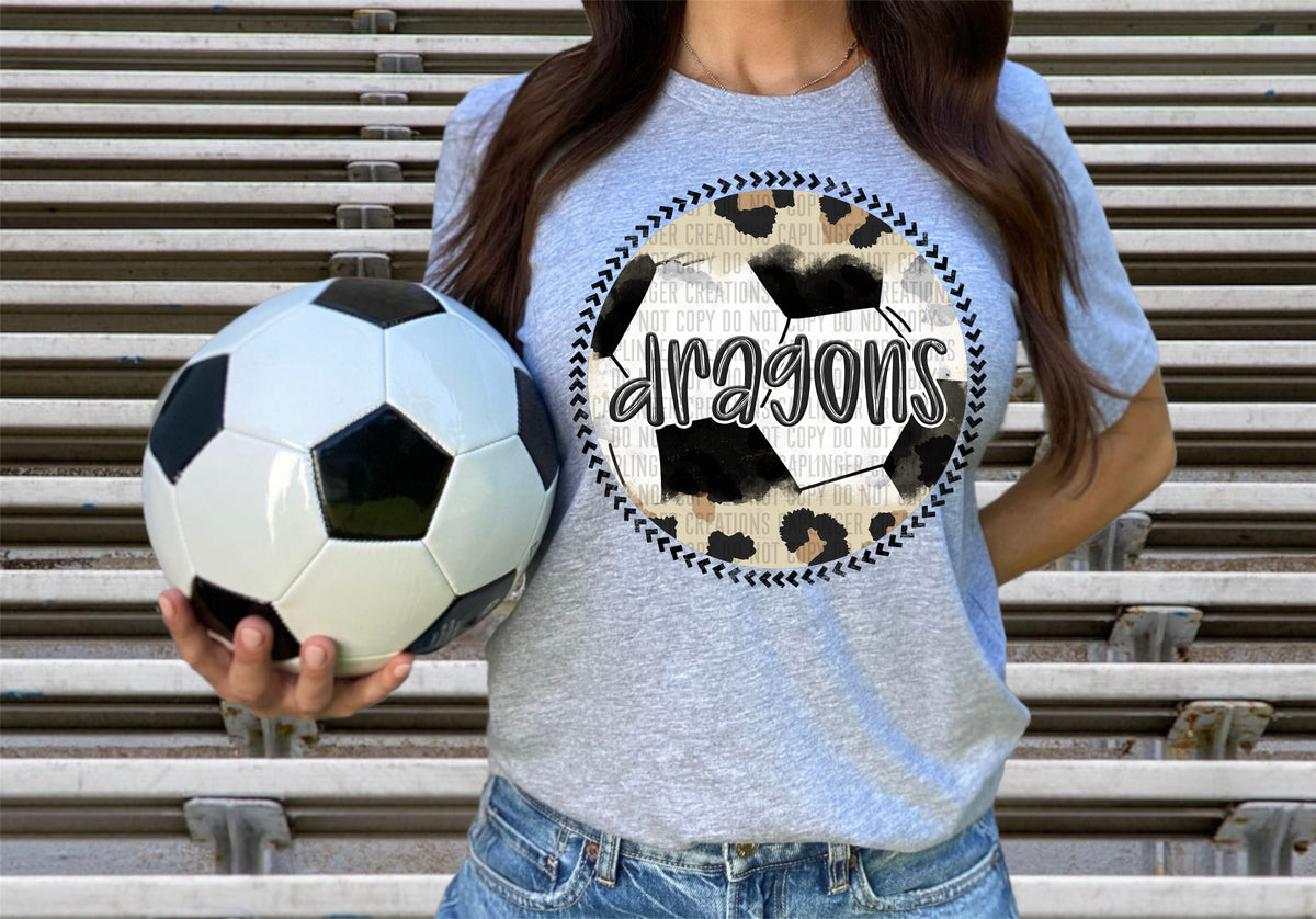 Dragons soccer background (Caplinger) DTF transfer