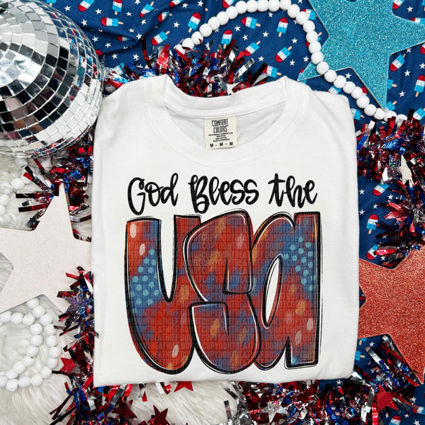 God bless the USA painted (SDD) 99253 DTF transfer