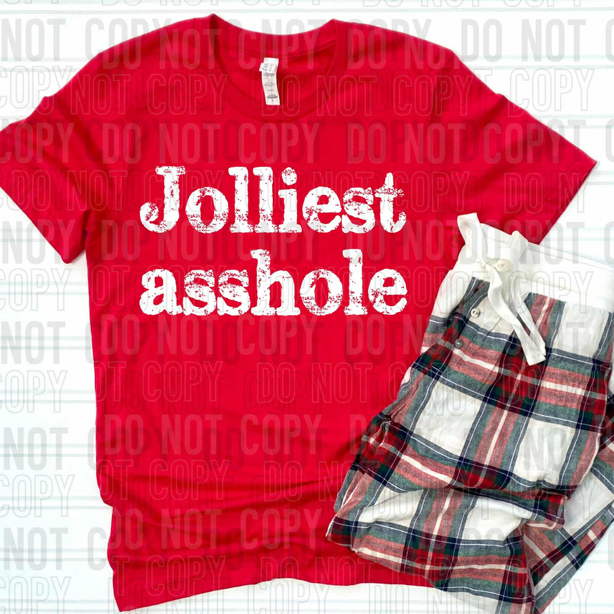 Jolliest Asshole White (SBB) DTF transfer