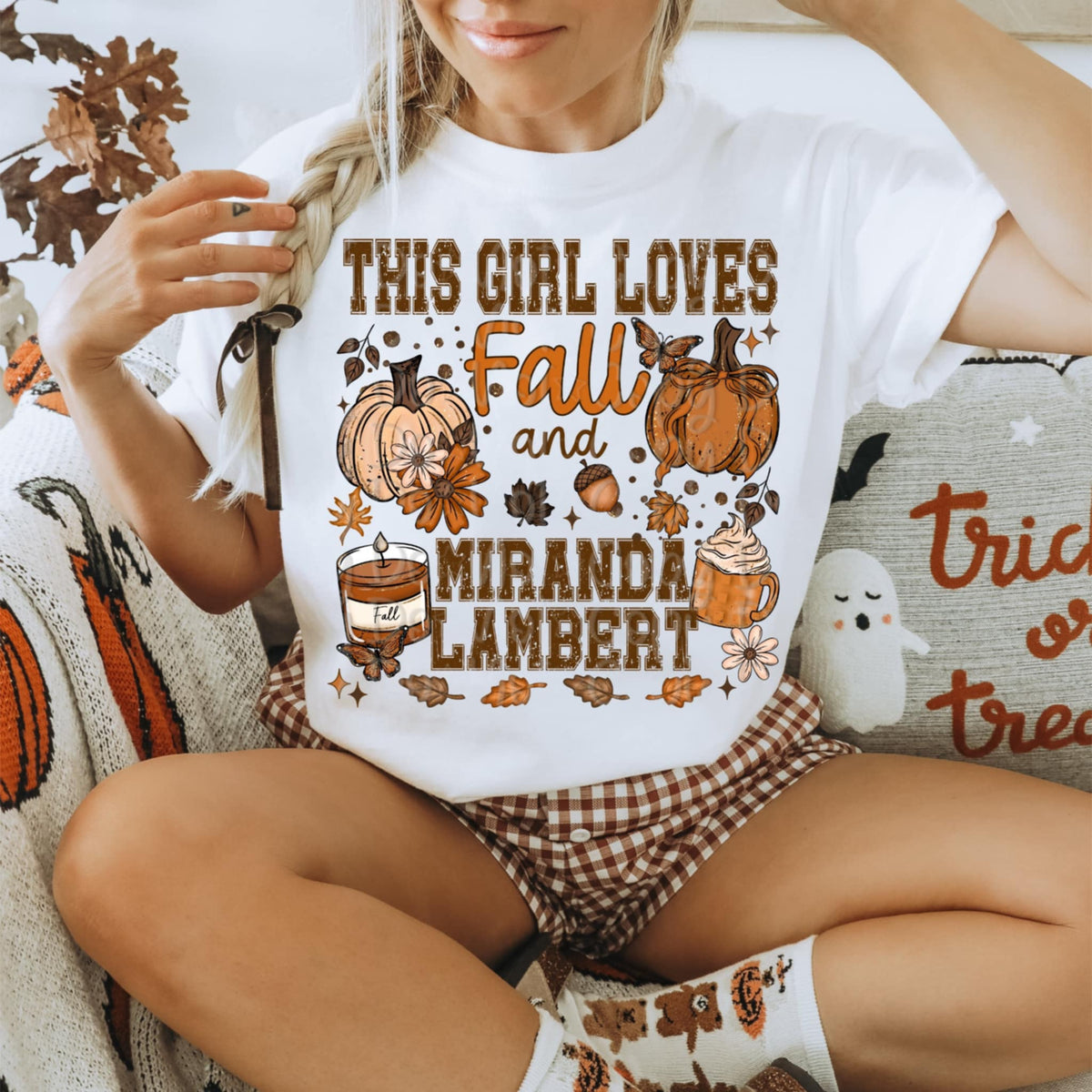 This girl loves fall and Miranda (Virgo) 109947 DTF transfer