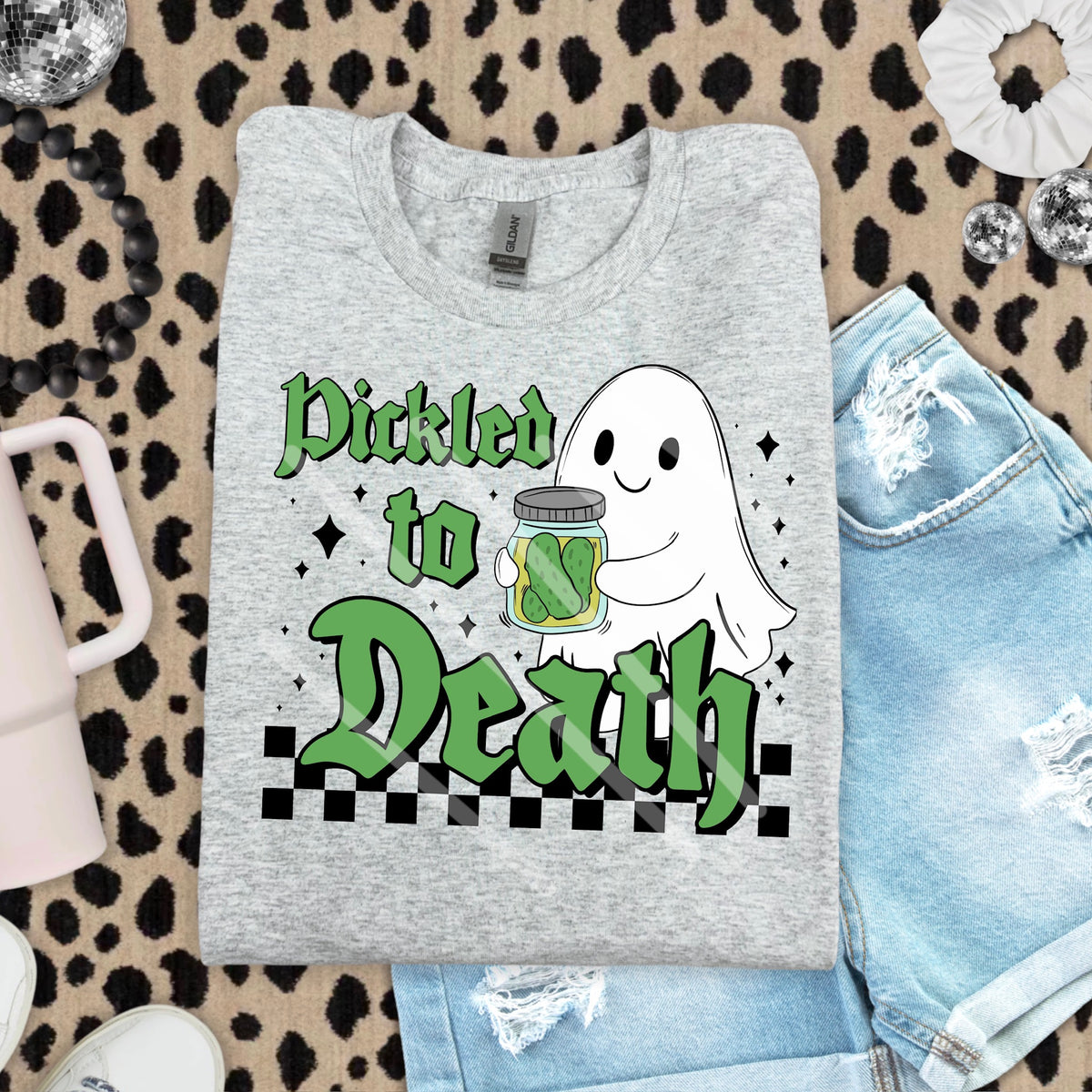 Pickled To Death ghost and pickles 110598 DTF transfer