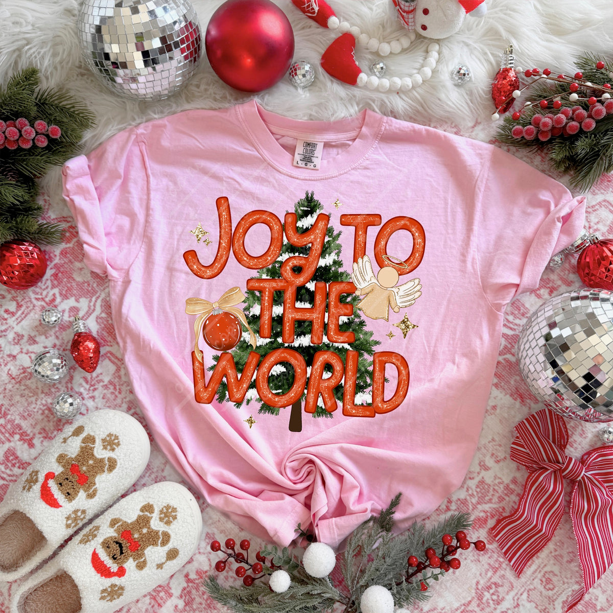 Joy to the world tree (exclusive) DTF Transfer