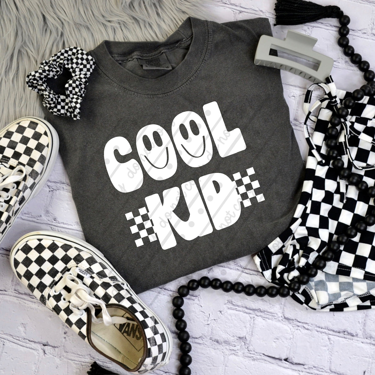 Cool kid white (scarlow) DTF transfer