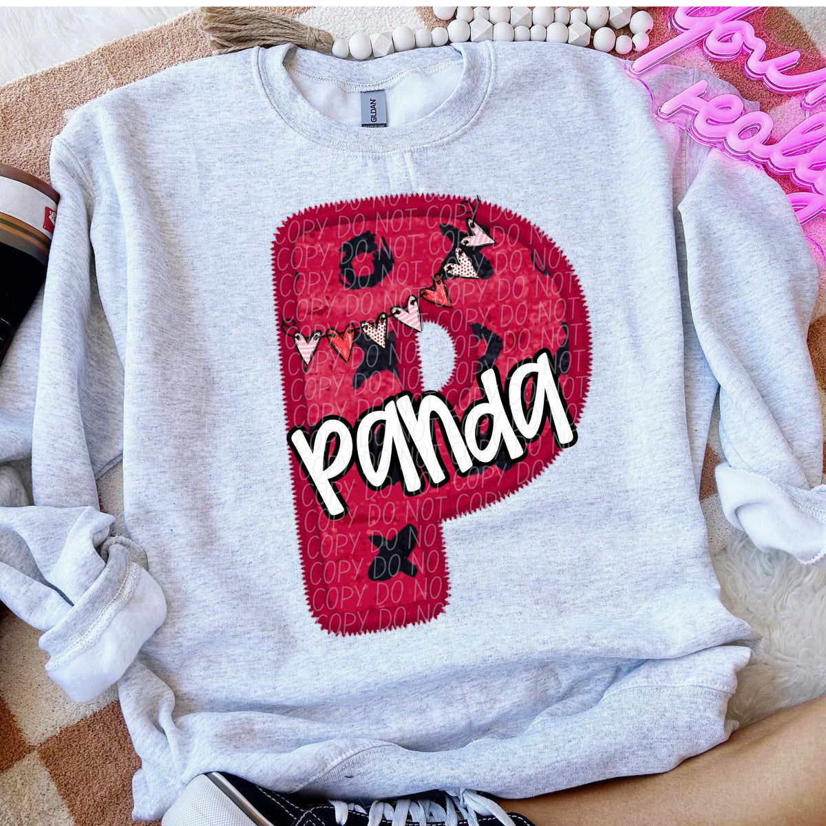 P panda valentine (CITY) 79051 DTF transfer