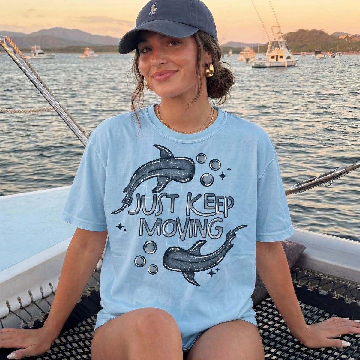 Keep Moving Sharks (CSC) DTF Transfer